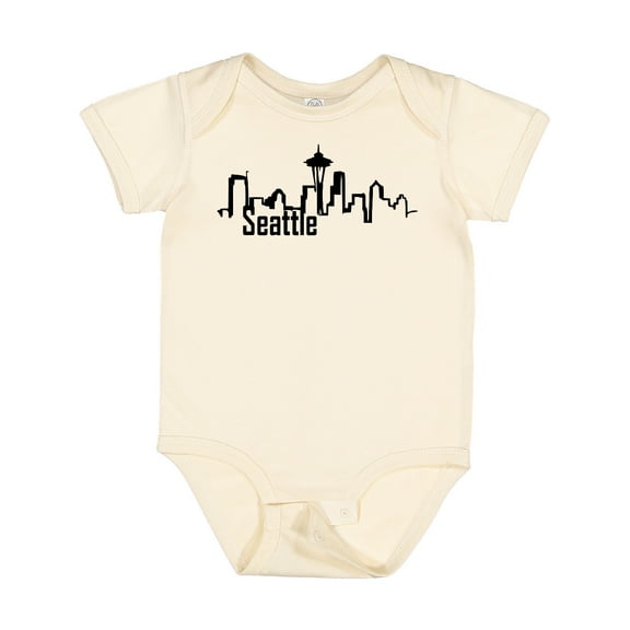 Inktastic Seattle Skyline Boys or Girls Baby Bodysuit