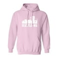 thumbnail image 1 of Inktastic Seattle Skyline Grunge Adult Hoodie Sweatshirt, 1 of 4