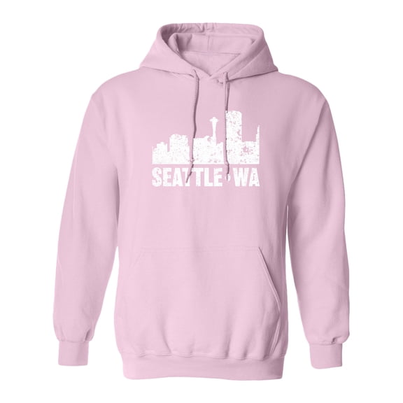Inktastic Seattle Skyline Grunge Adult Hoodie Sweatshirt