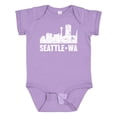 thumbnail image 1 of Inktastic Seattle Skyline Grunge Boys or Girls Baby Bodysuit, 1 of 5