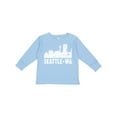 thumbnail image 1 of Inktastic Seattle Skyline Grunge Boys or Girls Long Sleeve Toddler T-Shirt, 1 of 5