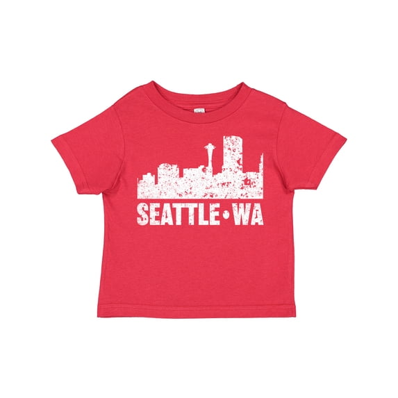 Inktastic Seattle Skyline Grunge Boys or Girls Toddler T-Shirt
