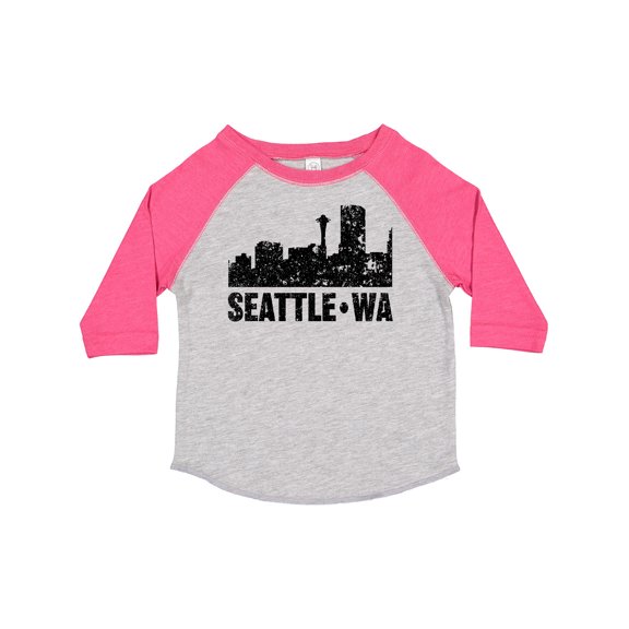 Inktastic Seattle Skyline Grunge Boys or Girls Toddler T-Shirt