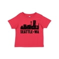 thumbnail image 1 of Inktastic Seattle Skyline Grunge Boys or Girls Toddler T-Shirt, 1 of 5