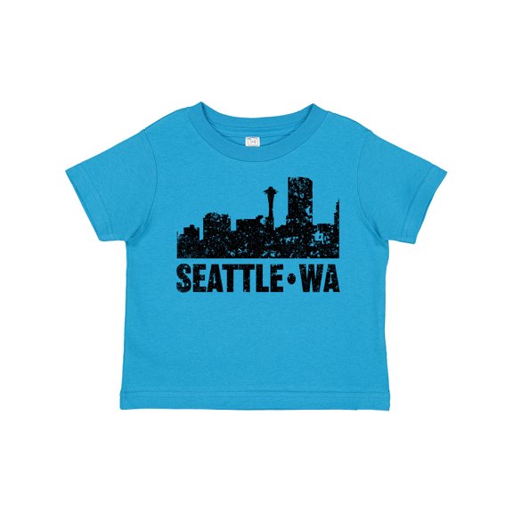Inktastic Seattle Skyline Grunge Boys or Girls Toddler T-Shirt