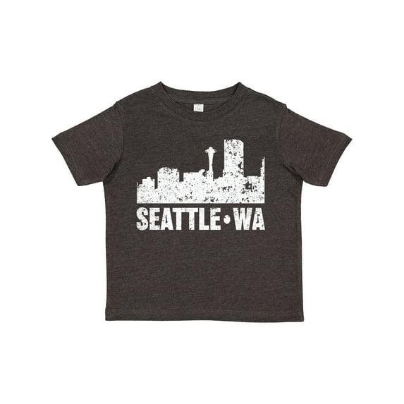 Inktastic Seattle Skyline Grunge Boys or Girls Toddler T-Shirt