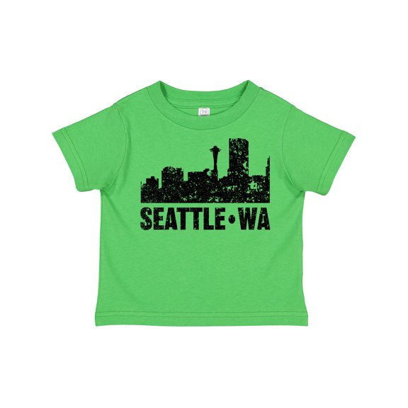 Inktastic Seattle Skyline Grunge Boys or Girls Toddler T-Shirt