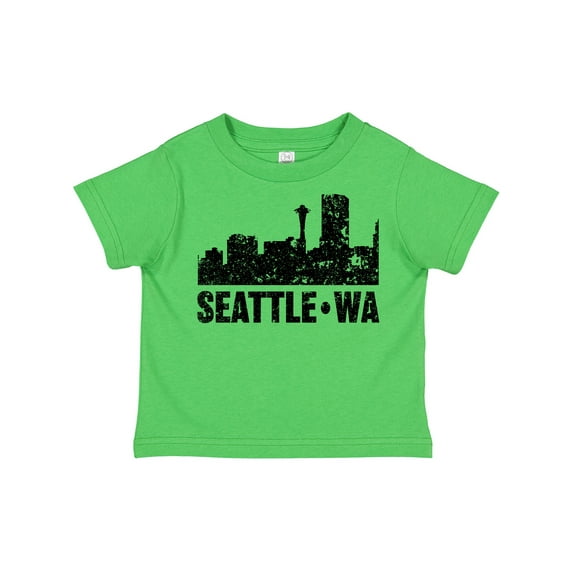Inktastic Seattle Skyline Grunge Boys or Girls Toddler T-Shirt