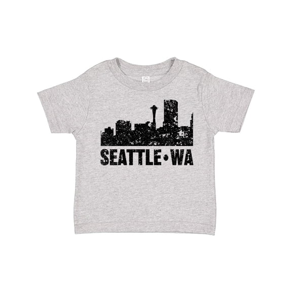 Inktastic Seattle Skyline Grunge Boys or Girls Toddler T-Shirt