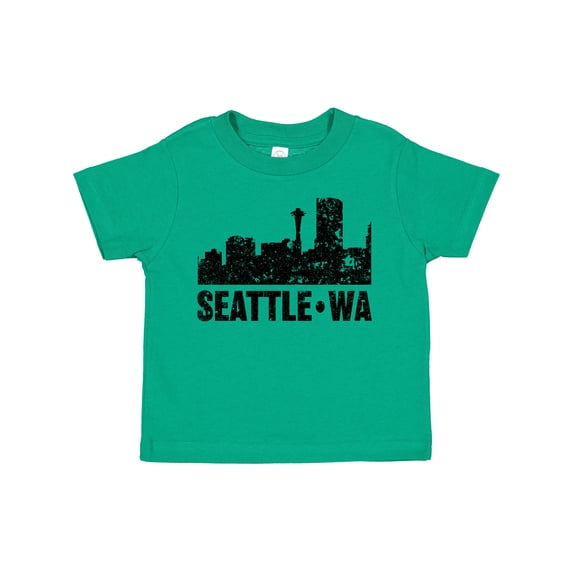 Inktastic Seattle Skyline Grunge Boys or Girls Toddler T-Shirt