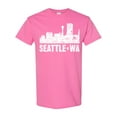 thumbnail image 1 of Inktastic Seattle Skyline Grunge T-Shirt, 1 of 5