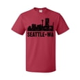 thumbnail image 1 of Inktastic Seattle Skyline Grunge T-Shirt, 1 of 5