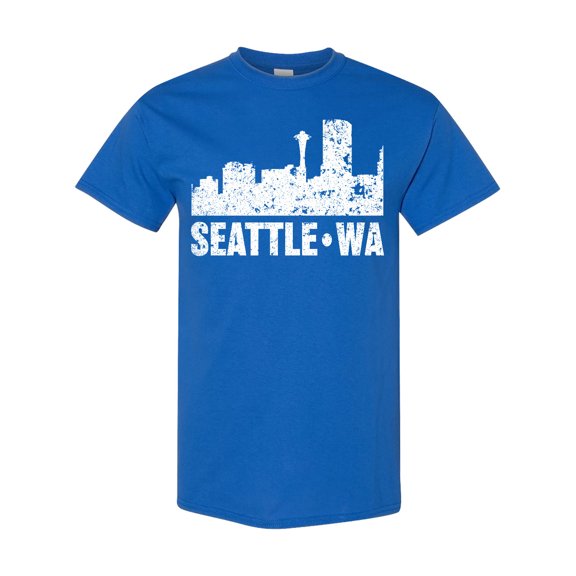 Inktastic Seattle Skyline Grunge T-Shirt