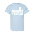 thumbnail image 1 of Inktastic Seattle Skyline Grunge T-Shirt, 1 of 5