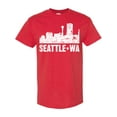 thumbnail image 1 of Inktastic Seattle Skyline Grunge T-Shirt, 1 of 5