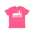 thumbnail image 1 of Inktastic Seattle Skyline Grunge Youth T-Shirt, 1 of 5