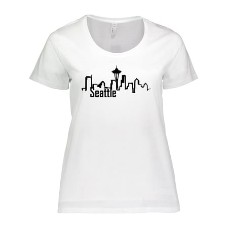 Inktastic Seattle Skyline Women's Plus Size T-Shirt