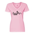 thumbnail image 1 of Inktastic Seattle Skyline Women's V-Neck T-Shirt, 1 of 5