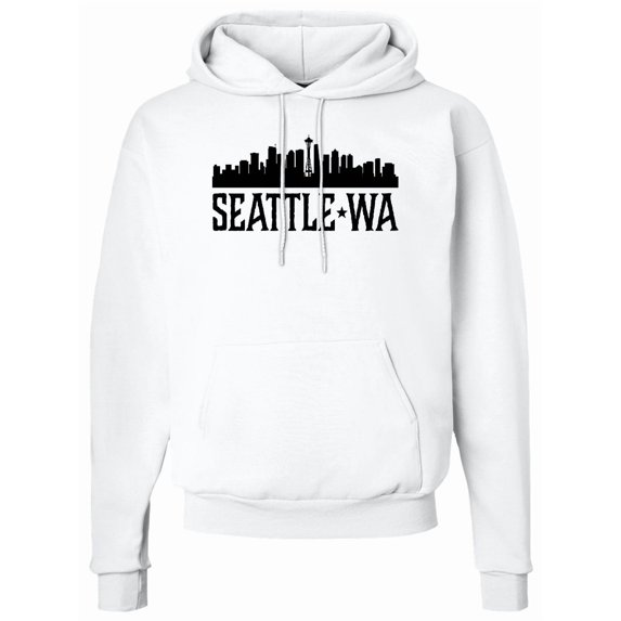 Inktastic Seattle Washington City Skyline Adult Hoodie Sweatshirt