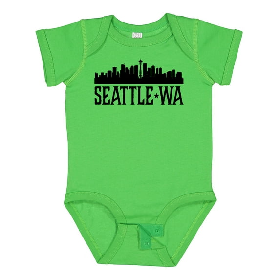 Inktastic Seattle Washington City Skyline Boys or Girls Baby Bodysuit