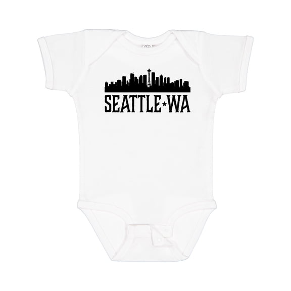 Inktastic Seattle Washington City Skyline Boys or Girls Baby Bodysuit