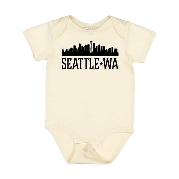 Inktastic Seattle Washington City Skyline Boys or Girls Baby Bodysuit
