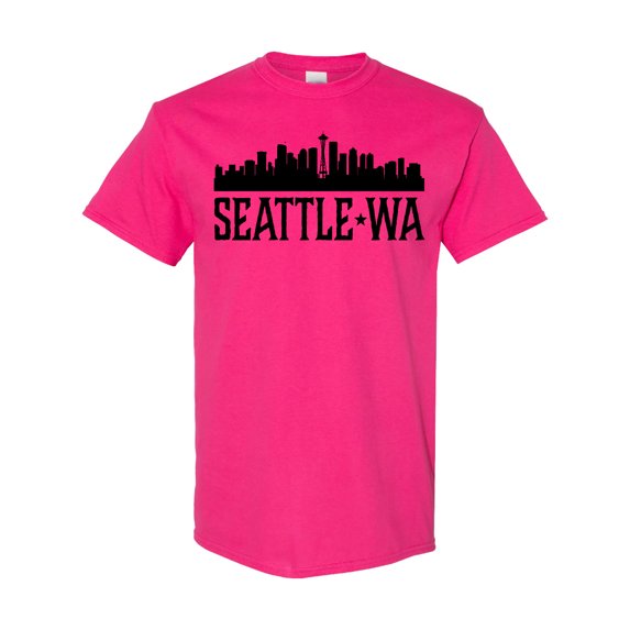 Inktastic Seattle Washington City Skyline T-Shirt