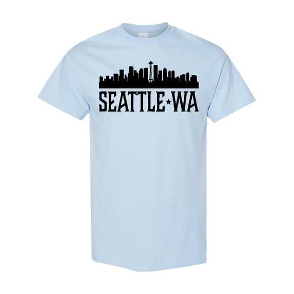 Inktastic Seattle Washington City Skyline T-Shirt