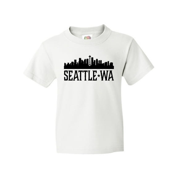 Inktastic Seattle Washington City Skyline Youth T-Shirt