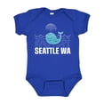 thumbnail image 1 of Inktastic Seattle Washington Cute Whale Travel Boys or Girls Baby Bodysuit, 1 of 5