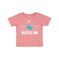 thumbnail image 1 of Inktastic Seattle Washington Cute Whale Travel Boys or Girls Baby T-Shirt, 1 of 5