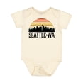 thumbnail image 1 of Inktastic Seattle Washington Skyline Sunset Boys or Girls Baby Bodysuit, 1 of 5