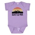 thumbnail image 1 of Inktastic Seattle Washington Skyline Sunset Boys or Girls Baby Bodysuit, 1 of 5