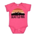 thumbnail image 1 of Inktastic Seattle Washington Skyline Sunset Boys or Girls Baby Bodysuit, 1 of 5