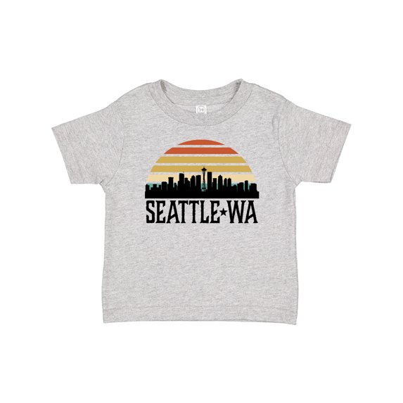 Inktastic Seattle Washington Skyline Sunset Boys or Girls Baby T-Shirt