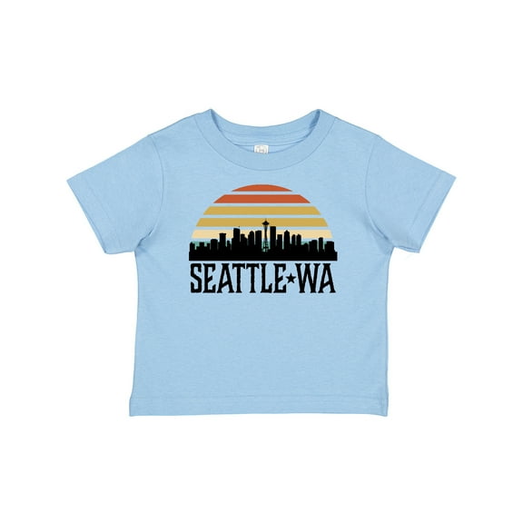 Inktastic Seattle Washington Skyline Sunset Boys or Girls Baby T-Shirt