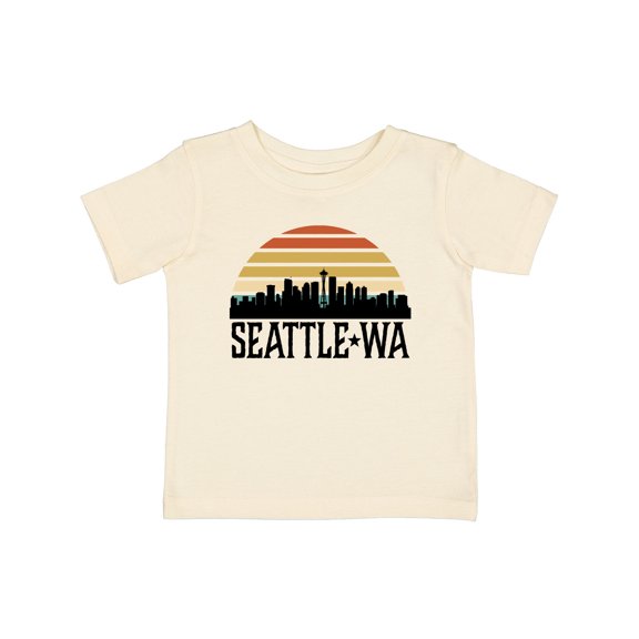 Inktastic Seattle Washington Skyline Sunset Boys or Girls Baby T-Shirt