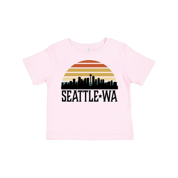 Inktastic Seattle Washington Skyline Sunset Boys or Girls Toddler T-Shirt