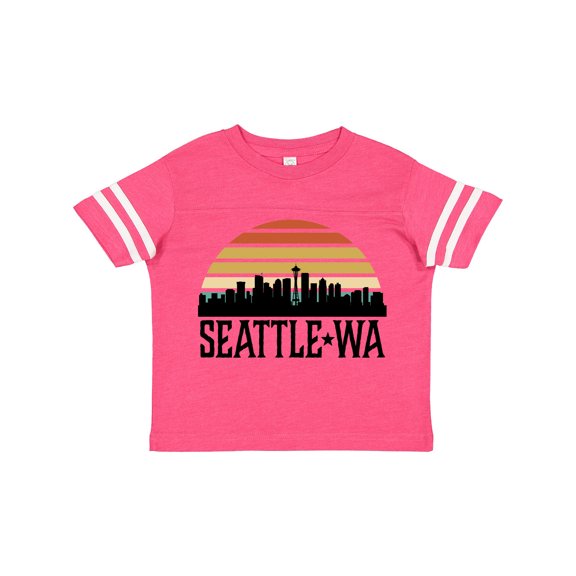 Inktastic Seattle Washington Skyline Sunset Boys or Girls Toddler T-Shirt