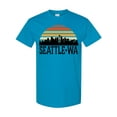 thumbnail image 1 of Inktastic Seattle Washington Skyline Sunset T-Shirt, 1 of 5