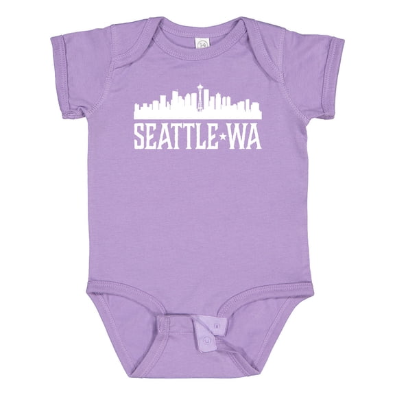 Inktastic Seattle Washington Skyline Wa Cities Boys or Girls Baby Bodysuit