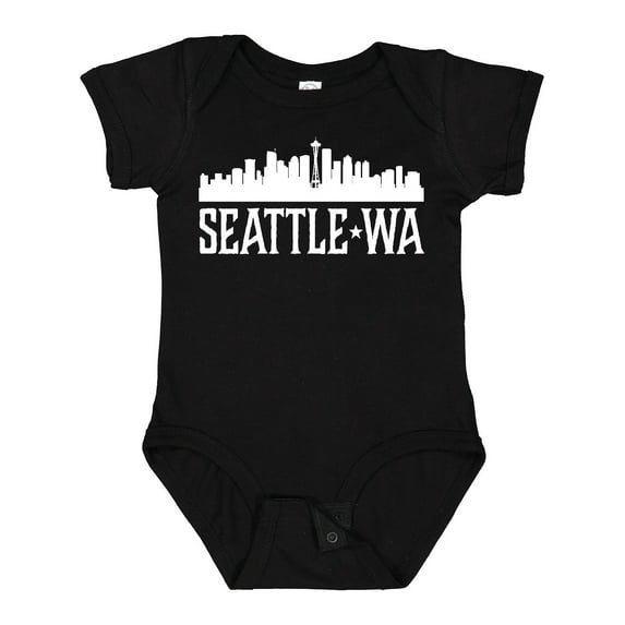 Inktastic Seattle Washington Skyline Wa Cities Boys or Girls Baby Bodysuit