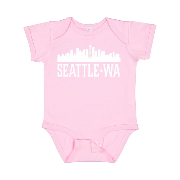 Inktastic Seattle Washington Skyline Wa Cities Boys or Girls Baby Bodysuit
