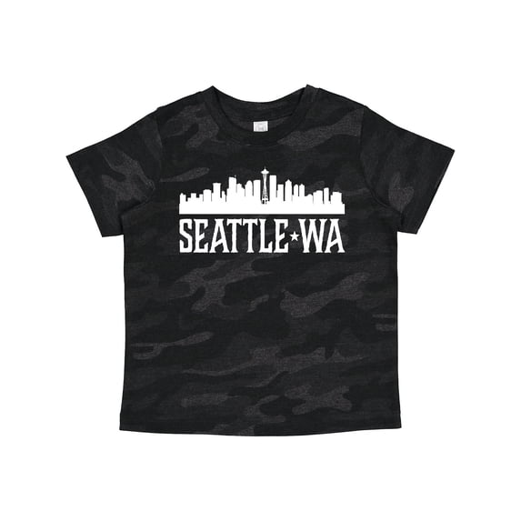 Inktastic Seattle Washington Skyline WA Cities Boys or Girls Toddler T-Shirt