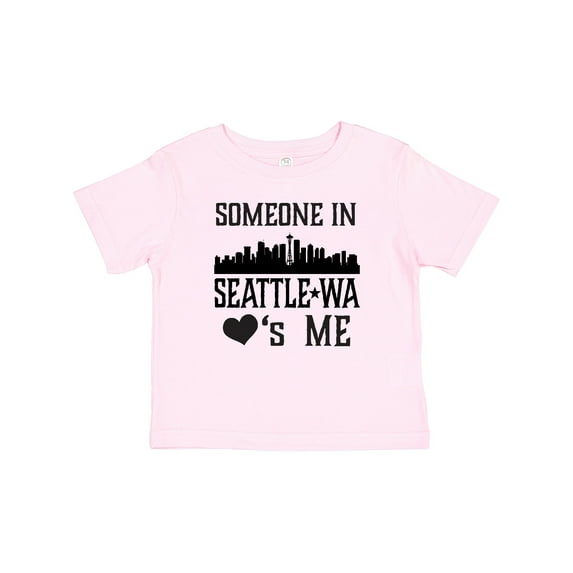 Inktastic Seattle Washington Someone Loves Me Skyline Boys or Girls Baby T-Shirt