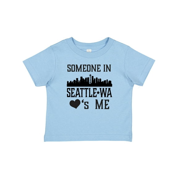 Inktastic Seattle Washington Someone Loves Me Skyline Boys or Girls Baby T-Shirt