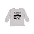 thumbnail image 1 of Inktastic Seattle Washington Someone Loves Me Skyline Boys or Girls Long Sleeve Toddler T-Shirt, 1 of 5