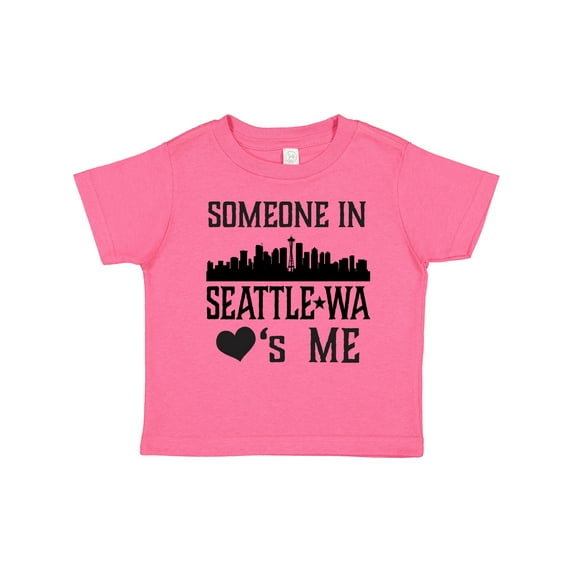 Inktastic Seattle Washington Someone Loves Me Skyline Boys or Girls Toddler T-Shirt