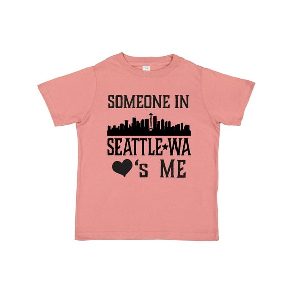 Inktastic Seattle Washington Someone Loves Me Skyline Boys or Girls Toddler T-Shirt