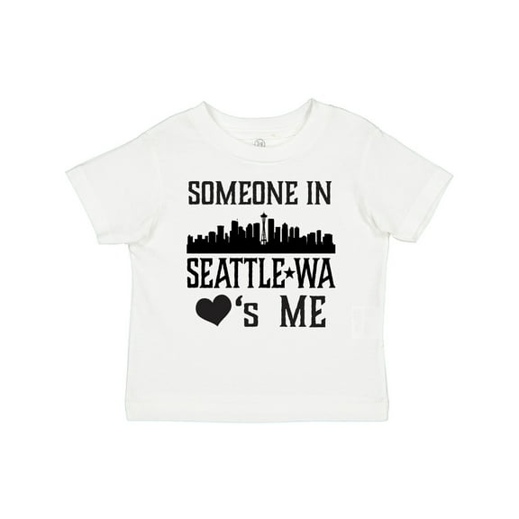 Inktastic Seattle Washington Someone Loves Me Skyline Boys or Girls Toddler T-Shirt
